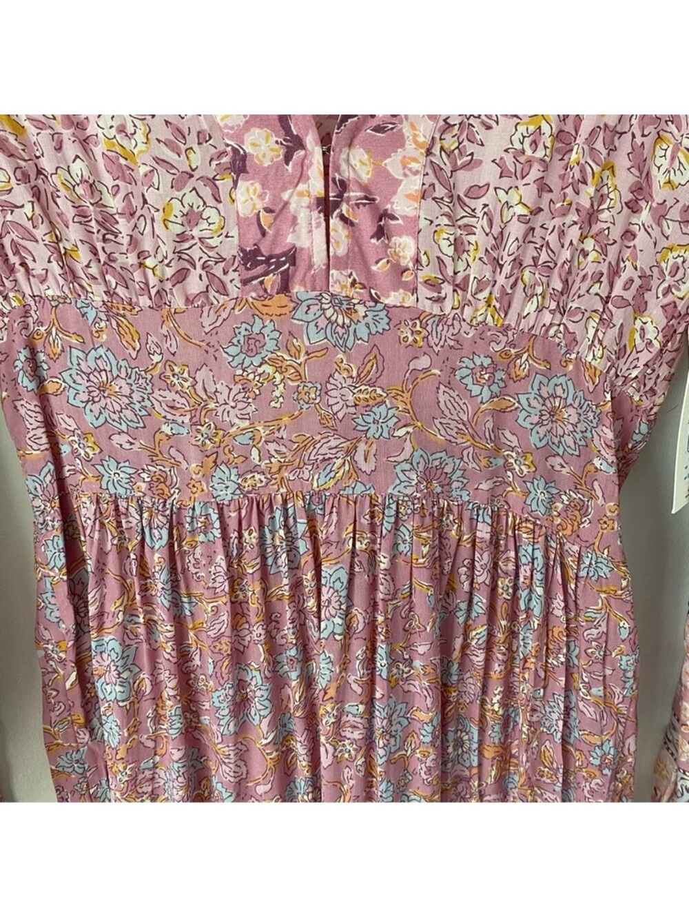 NWT Billabong Cosmos Pink Boho Maxi Dress - Picture 15 of 15